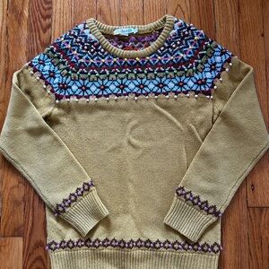 Boden Women's Multicolor Fair Isle Crewneck Sweater